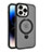 Apple iPhone 14 Pro用極薄ソフトケース シリコンケース 耐衝撃 全面保護 クリア透明 カバー Mag-Safe 磁気 Magnetic T02 アップル ブラック