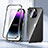 Apple iPhone 14 Pro用ケース 高級感 手触り良い アルミメタル 製の金属製 360度 フルカバーバンパー 鏡面 カバー LK2 アップル 