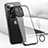 Apple iPhone 14 Pro Max用ハードカバー クリスタル クリア透明 H03 アップル ブラック