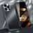 Apple iPhone 14 Pro Max用ケース 高級感 手触り良い アルミメタル 製の金属製 カバー M09 アップル ブラック