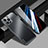 Apple iPhone 14 Pro Max用ケース 高級感 手触り良い アルミメタル 製の金属製 兼シリコン カバー JL1 アップル ブラック