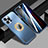 Apple iPhone 14 Pro Max用ケース 高級感 手触り良い アルミメタル 製の金属製 兼シリコン カバー Mag-Safe 磁気 Magnetic JL1 アップル ネイビー