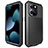 Apple iPhone 14 Pro Max用360度 フルカバー ケース 高級感 手触り良い アルミメタル 製の金属製 HJ1 アップル ブラック