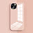 Apple iPhone 15用360度 フルカバー極薄ソフトケース シリコンケース 耐衝撃 全面保護 バンパー G01 アップル ピンク