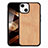 Apple iPhone 15用シリコンケース ソフトタッチラバー バタフライ パターン カバー S03 アップル オレンジ