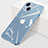 Apple iPhone 15用ハードカバー クリスタル クリア透明 WT1 アップル ブルー
