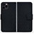Apple iPhone 15 Pro用手帳型 レザーケース スタンド カバー HF1 アップル ブラック
