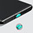 Apple iPhone 15 Pro用アンチ ダスト プラグ キャップ ストッパー USB-C Android Type-Cユニバーサル H08 アップル グリーン