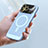 Apple iPhone 15 Pro Max用ハードケース プラスチック メッシュ デザイン カバー Mag-Safe 磁気 Magnetic JS1 アップル 