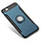 Apple iPhone 6 Plus用ハイブリットバンパーケース プラスチック アンド指輪 アップル ネイビー