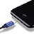Apple iPhone 7 Plus用USBケーブル 充電ケーブル D01 アップル ネイビー