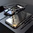 Apple iPhone SE (2020)用ケース 高級感 手触り良い アルミメタル 製の金属製 360度 フルカバーバンパー 鏡面 カバー M01 アップル ブラック