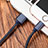 Apple iPhone SE用USBケーブル 充電ケーブル L04 アップル ネイビー