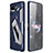 Asus ROG Phone 5s用シリコンケース ソフトタッチラバー ツイル カバー Asus ネイビー