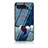 Asus ROG Phone 5s用ハイブリットバンパーケース プラスチック パターン 鏡面 カバー LS1 Asus ネイビー