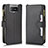 Asus ZenFone 8 Flip ZS672KS用手帳型 レザーケース スタンド カバー BY2 Asus ブラック