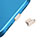 アンチ ダスト プラグ キャップ ストッパー USB-C Android Type-Cユニバーサル H14 ゴールド