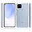 Google Pixel 5 XL 5G用360度 フルカバー ハイブリットバンパーケース 透明 プラスチック カバー ZJ5 グーグル 