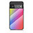 Google Pixel 6 Pro 5G用ハイブリットバンパーケース プラスチック 鏡面 虹 グラデーション 勾配色 カバー LS2 グーグル 