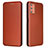 HTC Desire 21 Pro 5G用手帳型 レザーケース スタンド カバー L02Z HTC ブラウン