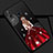 Huawei Honor 20E用シリコンケース ソフトタッチラバー バタフライ ドレスガール ドレス少女 カバー Z01 ファーウェイ レッド・ブラック