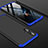 Huawei Honor 20S用ハードケース プラスチック 質感もマット 前面と背面 360度 フルカバー P01 ファーウェイ ネイビー・ブラック