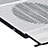 Huawei Honor MagicBook 14用ノートブックホルダー クーラー 冷却パッド ファン ラップトップスタンド 9インチ〜16インチ M05 ファーウェイ シルバー