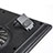 Huawei Honor MagicBook 14用ノートブックホルダー クーラー 冷却パッド ファン ラップトップスタンド 9インチ〜16インチ M09 ファーウェイ ブラック