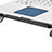 Huawei Honor MagicBook Pro (2020) 16.1用ノートブックホルダー クーラー 冷却パッド ファン ラップトップスタンド 9インチ〜16インチ M24 ファーウェイ ブラック
