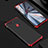 Huawei Honor V20用ケース 高級感 手触り良い メタル兼プラスチック バンパー M01 ファーウェイ レッド・ブラック