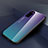 Huawei Honor V30 5G用ハイブリットバンパーケース プラスチック 鏡面 虹 グラデーション 勾配色 カバー H01 ファーウェイ パープル