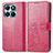 Huawei Honor X8b用手帳型 レザーケース スタンド 花 カバー ファーウェイ 