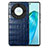 Huawei Honor X9a 5G用ケース 高級感 手触り良いレザー柄 S01D ファーウェイ ネイビー