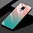 Huawei Mate 20 X 5G用ハイブリットバンパーケース プラスチック 鏡面 虹 グラデーション 勾配色 カバー H02 ファーウェイ ピンク