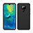 Huawei Mate 20 X 5G用360度 フルカバー極薄ソフトケース シリコンケース 耐衝撃 全面保護 バンパー C05 ファーウェイ ブラック