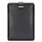 Huawei Matebook 13 (2020)用高品質ソフトレザーポーチバッグ ケース イヤホンを指したまま L04 ファーウェイ ブラック