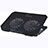 Huawei MateBook 13 (2020)用ノートブックホルダー クーラー 冷却パッド ファン ラップトップスタンド 9インチ〜16インチ M16 ファーウェイ ブラック