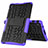 Huawei MatePad T 8用ハイブリットバンパーケース スタンド プラスチック 兼シリコーン カバー ファーウェイ パープル