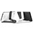 Huawei MediaPad T3 8.0 KOB-W09 KOB-L09用スタンドタイプのタブレット ホルダー ユニバーサル T23 ファーウェイ ホワイト