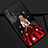 Huawei Nova 5i用シリコンケース ソフトタッチラバー バタフライ ドレスガール ドレス少女 カバー ファーウェイ レッド・ブラック