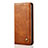 Huawei Nova 6 SE用手帳型 レザーケース スタンド カバー L07 ファーウェイ オレンジ