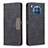 Huawei Nova 8i用手帳型 レザーケース スタンド カバー B02F ファーウェイ ブラック