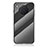 Huawei Nova 8i用ハイブリットバンパーケース プラスチック 鏡面 虹 グラデーション 勾配色 カバー LS2 ファーウェイ ブラック