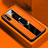Huawei P smart S用シリコンケース ソフトタッチラバー レザー柄 アンド指輪 マグネット式 S01 ファーウェイ オレンジ