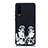Huawei P30用シリコンケース ソフトタッチラバー バタフライ パターン カバー S05 ファーウェイ ホワイト