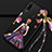 Huawei P30 Lite New Edition用シリコンケース ソフトタッチラバー バタフライ ドレスガール ドレス少女 カバー K02 ファーウェイ パープル・ブラック
