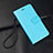 Huawei P30 Lite New Edition用手帳型 レザーケース スタンド カバー T04 ファーウェイ ブルー