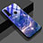 Huawei P30 Lite XL用ハイブリットバンパーケース プラスチック パターン 鏡面 カバー K01 ファーウェイ ブルー