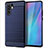 Huawei P30 Pro New Edition用シリコンケース ソフトタッチラバー ライン カバー ファーウェイ ネイビー