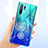 Huawei P30 Pro New Edition用極薄ソフトケース シリコンケース 耐衝撃 全面保護 クリア透明 花 T01 ファーウェイ 